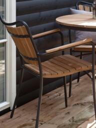 Teak Wood Garden Chairs Ellen, Set of 2 - thumbnail 2