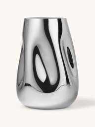 Mouth-Blown Glass Vase Mirror, H 26 cm - thumbnail 1