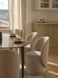 Upholstered Velvet Chair Zeyno - thumbnail 2