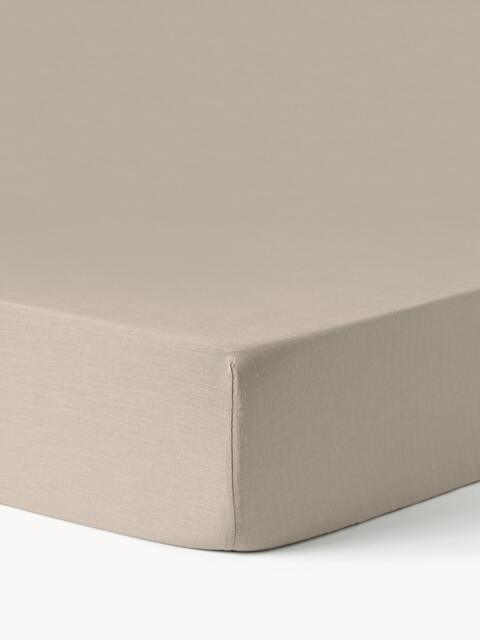 Topper Fitted Sheet Airy, Washed Linen - image 1