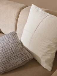 Velvet Cushion Cover Fiona with A Fine Line Structure - thumbnail 8