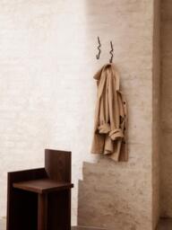 Handmade Brass Wall Hook Curvature - thumbnail 2