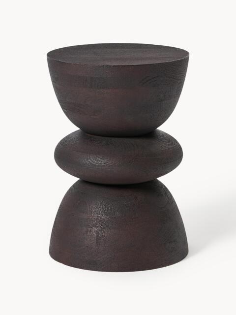 Round Mango Wood Side Table Benno - image 1