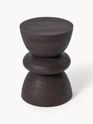 Round Mango Wood Side Table Benno - thumbnail 3
