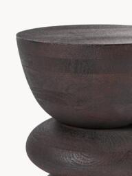 Round Mango Wood Side Table Benno - thumbnail 4
