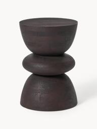 Round Mango Wood Side Table Benno - thumbnail 1