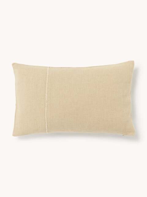 Hand-Woven Cushion Cover Terre with Decorative Seam - image 1