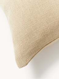 Hand-Woven Cushion Cover Terre with Decorative Seam - thumbnail 3