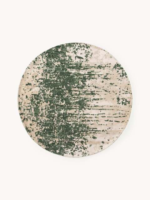 Round Hand-Woven Wool Rug Cynthia with Abstract Pattern - image 1