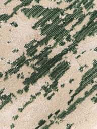 Round Hand-Woven Wool Rug Cynthia with Abstract Pattern - thumbnail 3