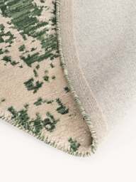 Round Hand-Woven Wool Rug Cynthia with Abstract Pattern - thumbnail 4