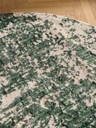 Round Hand-Woven Wool Rug Cynthia with Abstract Pattern - thumbnail 7