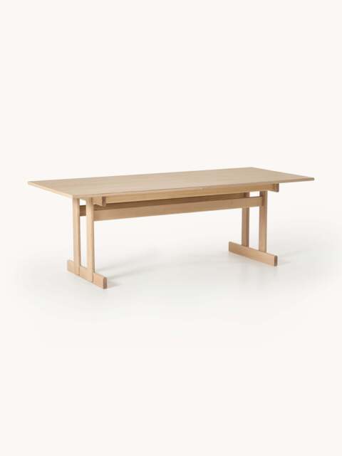Extendable Oak Wood Dining Table Brynn, in various sizes - image 1