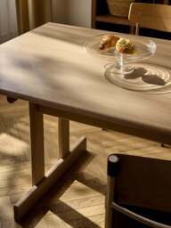 Extendable Oak Wood Dining Table Brynn, in various sizes - thumbnail 8