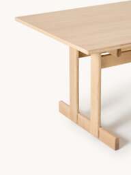 Extendable Oak Wood Dining Table Brynn, in various sizes - thumbnail 5
