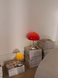 Dimmable Portable LED Table Lamp Panthella 250, Design Verner Panton - thumbnail 3