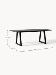 Oak Wood Dining Table Nik, in various sizes - thumbnail 6