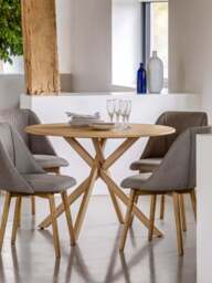 Round Dining Table Korsa, Ø 110 cm - thumbnail 3
