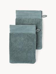 Organic Cotton Wash Gloves Premium, Set of 2 - thumbnail 2