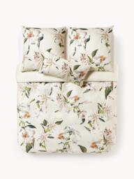 Cotton Sateen Duvet Cover Flori with Floral Print - thumbnail 3