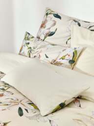 Cotton Sateen Duvet Cover Flori with Floral Print - thumbnail 1