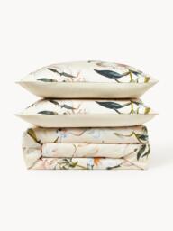 Cotton Sateen Duvet Cover Flori with Floral Print - thumbnail 4