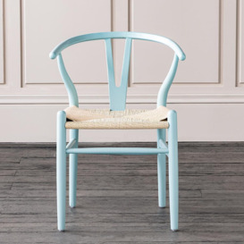 Wishbone Inspired Olson Dining Chair - Eggshell Frame - Natural Seat  - Where Saints Go Beech - thumbnail 1