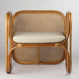 Bermuda Chair - Honey with Cream Cushion  - Where Saints Go - thumbnail 1