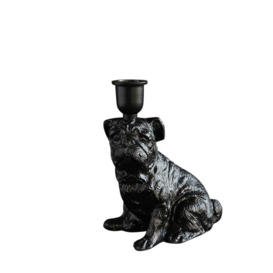 Baxter Candleholder - Black Dog Design  - Where Saints Go polyresin - thumbnail 2