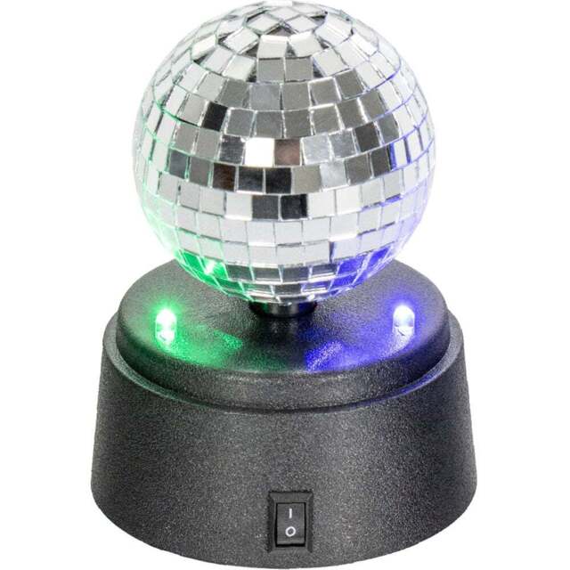 Global Gizmos Rotating Disco Mirror Ball 3 inch - Size: 9.2 x 12 x 9.4cm - Multi - Wilko - image 1