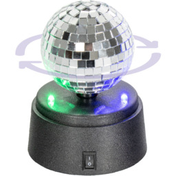 Global Gizmos Rotating Disco Mirror Ball 3 inch - Size: 9.2 x 12 x 9.4cm - Multi - Wilko - thumbnail 4