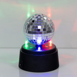 Global Gizmos Rotating Disco Mirror Ball 3 inch - Size: 9.2 x 12 x 9.4cm - Multi - Wilko - thumbnail 3