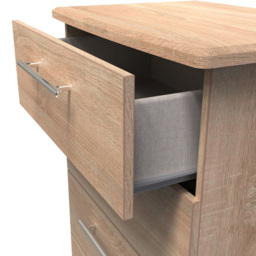 Crowndale Sherwood 4 Drawer Bardolino Oak Midi Chest of Drawers - Brown - Wilko - thumbnail 7