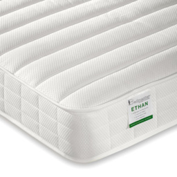 Tyler Single Grey and White Guest Bed and Trundle with Spring Mattresses - Bedmaster - Wilko - thumbnail 3