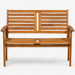 Royalcraft Napoli Wooden Bench - Size: 2 Seater - Brown - Wilko - thumbnail 4