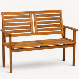 Royalcraft Napoli Wooden Bench - Size: 2 Seater - Brown - Wilko - thumbnail 3