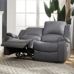 Glendale 2 Seater Grey Bonded Leather Electric Recliner Sofa - Artemis Home - Wilko - thumbnail 3