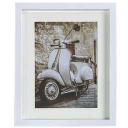 The Port. Co Gallery White Mounted Box Photo Frame 11 x 7 inch - Size: Multi - Wilko - thumbnail 1
