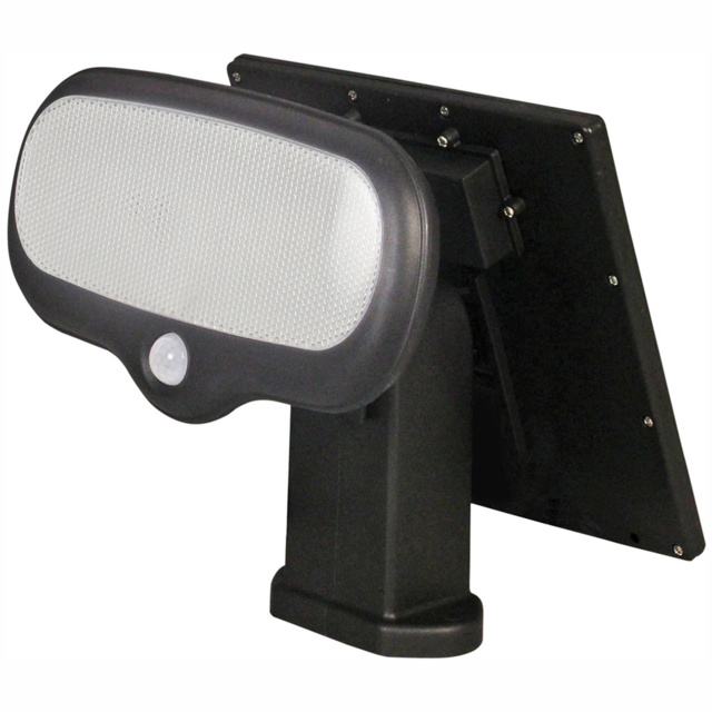Luxform Calais Solar Post Light in Stainless Steel - Size: 25 x 19 x 26cm - Black - Wilko - image 1