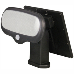 Luxform Calais Solar Post Light in Stainless Steel - Size: 25 x 19 x 26cm - Black - Wilko