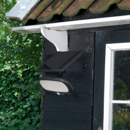 Luxform Calais Solar Post Light in Stainless Steel - Size: 25 x 19 x 26cm - Black - Wilko - thumbnail 3