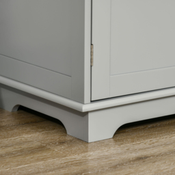 HOMCOM 3 Door 3 Drawer Grey Sideboard - Size: 114 x 19 x 48cm - Wilko - thumbnail 5