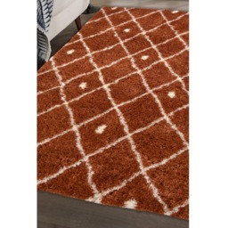 Homemaker Terracotta Snug Nomadic Shaggy Rug 160 x 230cm - Orange - Wilko - thumbnail 5