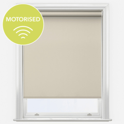 New Edge Blinds Linen Motorised Thermal Blackout Roller Blind with Motor Kit 160cm - Size: W 160cm x D 160cm - Wilko - thumbnail 5