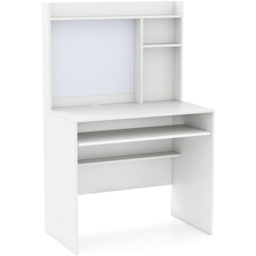 Costway Computer Desk with Magnetic Bulletin Board White - Size: 89 x 50 x 138cm - Wilko - thumbnail 3