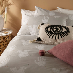 furn. Be Kind Double Grey Abstract Duvet Cover Set - Wilko - thumbnail 5