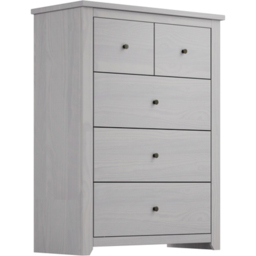 Havana 5 Drawer Grey Chest of Drawers - LPD Home - Wilko - thumbnail 4