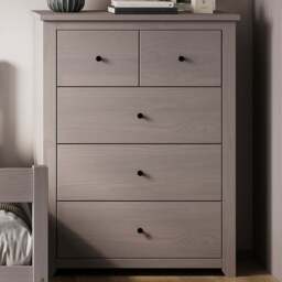 Havana 5 Drawer Grey Chest of Drawers - LPD Home - Wilko - thumbnail 1