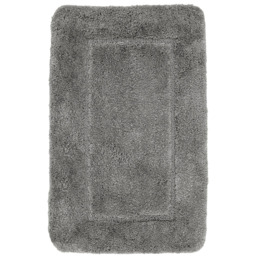 Mayfair Grey Micro Fibre Bath Mat Set - Silver - Wilko - thumbnail 4
