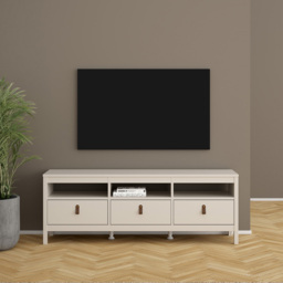Florence Barcelona 3 Drawer 3 Shelf Cashmere TV Unit - Size: 54.1 x 151.4 x 38.4cm - Wilko - thumbnail 7